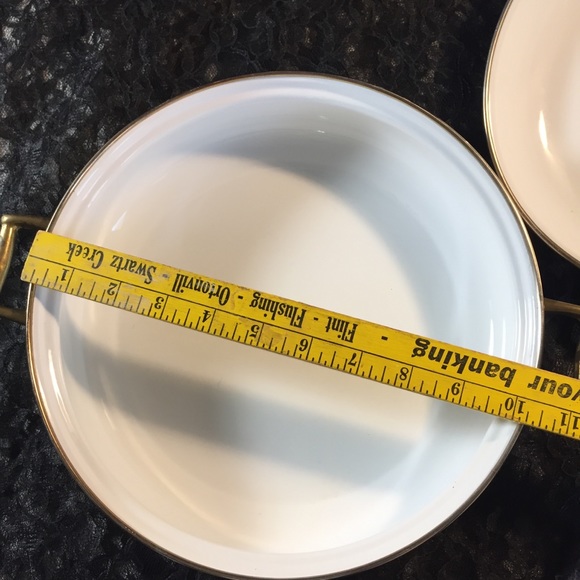 ❌HP Vintage porcelain enamel cookware skillet lid frying pan cooker - Picture 8 of 11